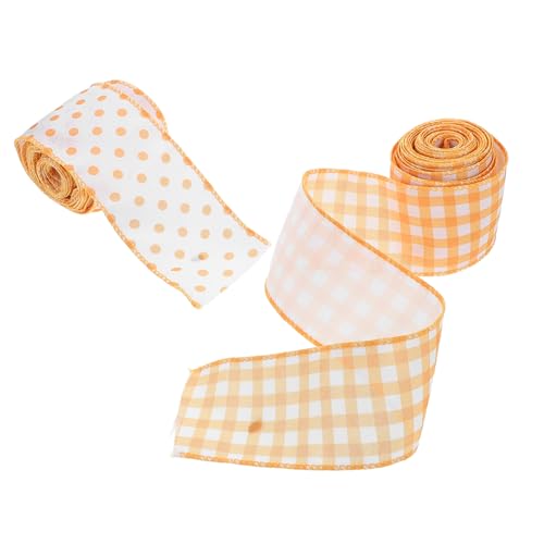 SWOOMEY 2 Stück Drahtband, Geschenkband, Diy-bastelband Für Feiertags-partykränze, Ostern, Frühling, Sommer, Hochzeit, Babyparty-dekorationen SWOOMEY 2 Stück Drahtband, Geschenkband, Diy-bastelband Für Feiertags-partykränze, Ostern, Frühling, Sommer, Hochzeit, Babyparty-dekorationen von SWOOMEY