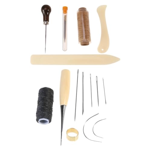 SWOOMEY 21-teiliges Starter-Set zum handgefertigten Buchbinden mit Nadeln mit großem Öhr, Falzbein, gewachstem Faden und Ahle für DIY-Buchbinde- und Papierbastelprojekte SWOOMEY 21-teiliges Starter-Set zum handgefertigten Buchbinden mit Nadeln mit großem Öhr, Falzbein, gewachstem Faden und Ahle für DIY-Buchbinde- und Papierbastelprojekte von SWOOMEY