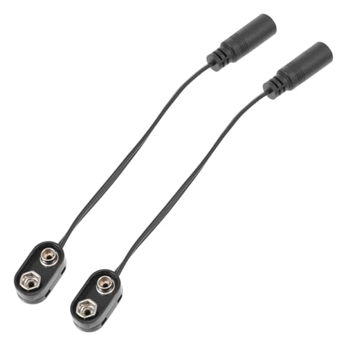 SWOOMEY 2Stücke Effektorkabel Professionelle Batterie Kabel für Musikinstrumente Langlebig und Zuverlässig Geeignet für Musiker und Effektgeräte von SWOOMEY