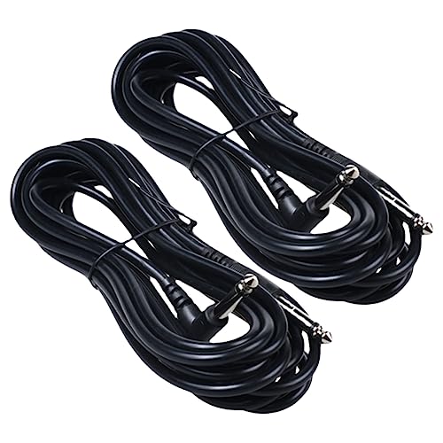 SWOOMEY 2Stücke Gitarren Audio Kabel mit Geradem Stecker Professionelles Zubehör für Musikinstrumente Optimal für Gitarre und Lautsprecherverbindung von SWOOMEY