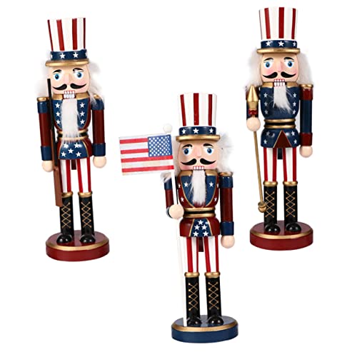 SWOOMEY 3 Stück Teiliges Amerikanisches Holzfigur mit Patriotischem Design für Tisch und Gartendekoration für Unabhängigkeitstag Handgefertigtes Deko Accessoire SWOOMEY 3 Stück Teiliges Amerikanisches Holzfigur mit Patriotischem Design für Tisch und Gartendekoration für Unabhängigkeitstag Handgefertigtes Deko Accessoire von SWOOMEY
