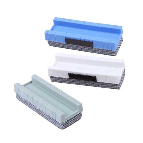 SWOOMEY 3 Stück Teiliges Whiteboard Radierer mit Ergonomischem Griff Filzrücken für Gründliche Geeignet für Schulklassen Büros und Erwachsene für Tafel Whiteboard Acryl und Glasoberflächen von SWOOMEY