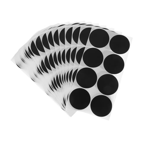 SWOOMEY 50 Blatt Schwarze Selbstklebende Runde Aufkleber Handbeschreibbare Punktetiketten für Büro Schule Vielseitig Einsetzbare Markierungsaufkleber SWOOMEY 50 Blatt Schwarze Selbstklebende Runde Aufkleber Handbeschreibbare Punktetiketten für Büro Schule Vielseitig Einsetzbare Markierungsaufkleber von SWOOMEY