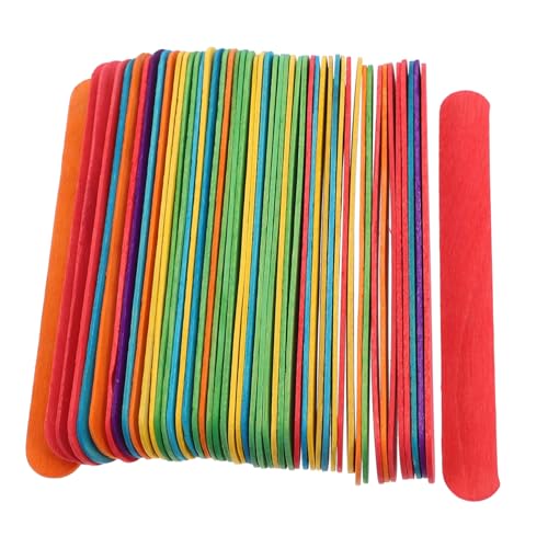 SWOOMEY 50 Stück Bunte Jumbo Eisstiele aus Holz und Dicke Bastelhölzer für Diy Kunstprojekte Vielseitige Craft Sticks zum Basteln Robust für Familienaktivitäten SWOOMEY 50 Stück Bunte Jumbo Eisstiele aus Holz und Dicke Bastelhölzer für Diy Kunstprojekte Vielseitige Craft Sticks zum Basteln Robust für Familienaktivitäten von SWOOMEY