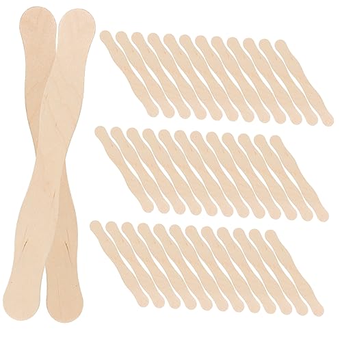 SWOOMEY 50 Stück Teiliges Holzstäbchen für Diy Eiscreme und Bastelprojekte Natürliche Sichere Holzspatel als Eisstiele und Fächergriffe Langlebig und Wiederverwendbar für Kuchen und SWOOMEY 50 Stück Teiliges Holzstäbchen für Diy Eiscreme und Bastelprojekte Natürliche Sichere Holzspatel als Eisstiele und Fächergriffe Langlebig und Wiederverwendbar für Kuchen und von SWOOMEY
