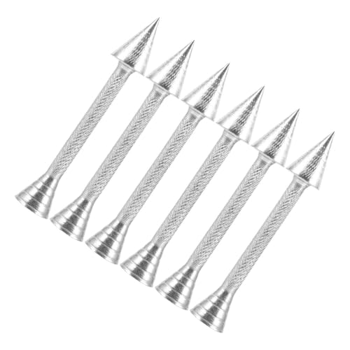 SWOOMEY 6 Stück Aluminium-Kuchendekorationsstäbe: Gebäckwerkzeuge zum Backen – Kuchendekorations-Blumennägelhalter-Kegel – Ideale Zuckerguss-Blumendekoration SWOOMEY 6 Stück Aluminium-Kuchendekorationsstäbe: Gebäckwerkzeuge zum Backen – Kuchendekorations-Blumennägelhalter-Kegel – Ideale Zuckerguss-Blumendekoration von SWOOMEY