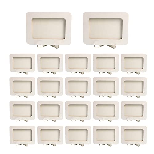 24-teiliges DIY-Bilderrahmen-Bastelset, 16,5 x 13,5 cm, unlackierte Holz-Bilderrahmen, rechteckig, Massivholz-Bilderrahmen, für Bastelarbeiten, Malprojekte und handgefertigte Kreationen 24-teiliges DIY-Bilderrahmen-Bastelset, 16,5 x 13,5 cm, unlackierte Holz-Bilderrahmen, rechteckig, Massivholz-Bilderrahmen, für Bastelarbeiten, Malprojekte und handgefertigte Kreationen von SWTHM