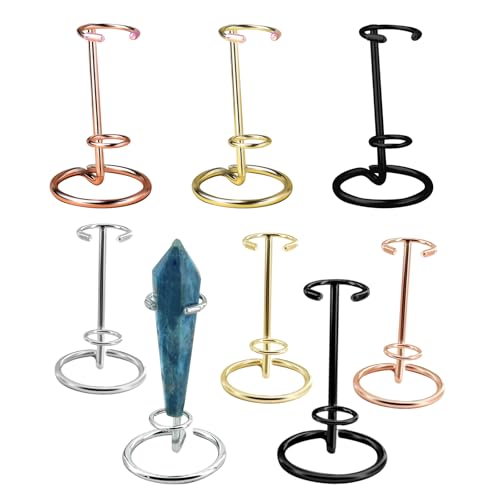 Kristall-Ständer, 8 Stück, Kristall-Stützbasis, Eisenarme, Kristall-Display-Ständer, Eisen-Arme, Kristall-Display-Ständer, Kristall-Zepter, Ausstellungs-Staffelei für Büro, Zuhause, Party Kristall-Ständer, 8 Stück, Kristall-Stützbasis, Eisenarme, Kristall-Display-Ständer, Eisen-Arme, Kristall-Display-Ständer, Kristall-Zepter, Ausstellungs-Staffelei für Büro, Zuhause, Party von SWTHM