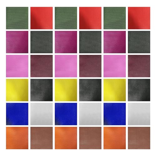 SWTHM 36 Stück Waben-Kerzenblätter, 12 Farben, natürliches Wachs, 20 x 20 cm, Bienenwachs-Blätter, Kerzenherstellungsset für DIY, Party, Festival, Weihnachtsdekoration SWTHM 36 Stück Waben-Kerzenblätter, 12 Farben, natürliches Wachs, 20 x 20 cm, Bienenwachs-Blätter, Kerzenherstellungsset für DIY, Party, Festival, Weihnachtsdekoration von SWTHM