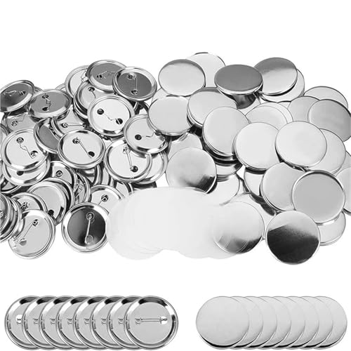 SWVYDC Buttonmaschine Button Badge Press Maschine DIY Pin Punch Button Presse Badge Herstellung Zubehör mit 300 Button Nadel Rückseite Mylar und runden Cutter(Accessories) von SWVYDC