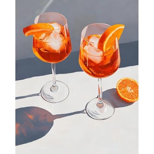 Malen nach Zahlen - Summer Cocktails - Diy-malennachzahlen(ohne Rahmen) von SWZEC