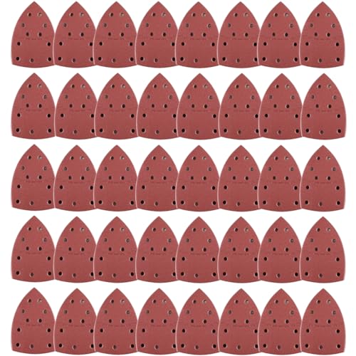 Schleifpapier Dreieckschleifer, 40 Stück Schleifpapier Profi Set, Schleifpapiere mit Klettverschluss für Mausschleifer, mehrere Körnungen 40, 60, 80, 120, 11 Loch Schleifpapier Körnung Schleifpapier Dreieckschleifer, 40 Stück Schleifpapier Profi Set, Schleifpapiere mit Klettverschluss für Mausschleifer, mehrere Körnungen 40, 60, 80, 120, 11 Loch Schleifpapier Körnung von SXCCNW