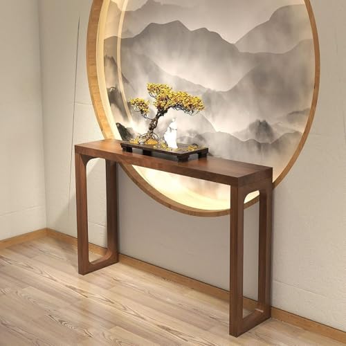 Console Table, Konsolentisch Holz, Schmale Kommode Flur, Flurtisch Schmal für Wohnungseinrichtung, Eingangsbereich, Wohnzimmer und Flur, Einfache Montage(100x35x85cm/39x12x33in) von SXKLYRF