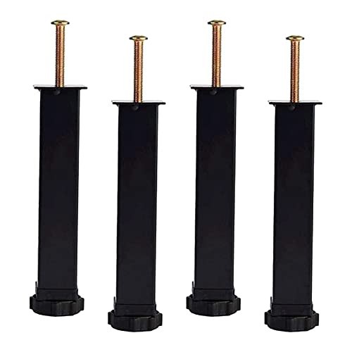 4 Stück Robuste, verstellbare Möbelbeine für Bettrahmen, 22 cm, Schwarze Stützfüße 4 Stück Robuste, verstellbare Möbelbeine für Bettrahmen, 22 cm, Schwarze Stützfüße von SXNFSX