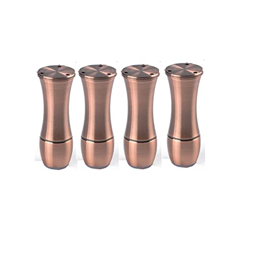 4er-Pack Möbelbeine aus Aluminiumlegierung, verstellbare Schrankbeine mit Bettstütze aus Metall und Tischbeinen, höhenverstellbar 0,8 mm für Couchtisch, Bettbank, Kommode, 120 mm/4,7 Zoll, Kupferbein 4er-Pack Möbelbeine aus Aluminiumlegierung, verstellbare Schrankbeine mit Bettstütze aus Metall und Tischbeinen, höhenverstellbar 0,8 mm für Couchtisch, Bettbank, Kommode, 120 mm/4,7 Zoll, Kupferbein von SXNFSX