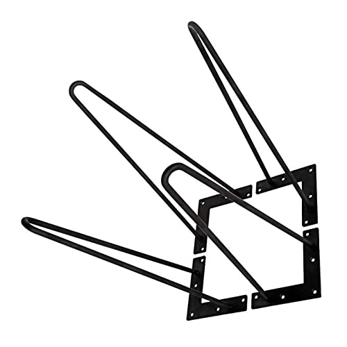 Haarnadelbein-Set, robuste Möbelbeine aus Metall für Couchtisch, Sofa, Schrank, Nachttisch, Schreibtisch, Bank, schwarz, Zwei-Stangen-Design, inkl. Schrauben, 35 cm/13,78 Zoll Größe, stilvolles und r Haarnadelbein-Set, robuste Möbelbeine aus Metall für Couchtisch, Sofa, Schrank, Nachttisch, Schreibtisch, Bank, schwarz, Zwei-Stangen-Design, inkl. Schrauben, 35 cm/13,78 Zoll Größe, stilvolles und r von SXNFSX