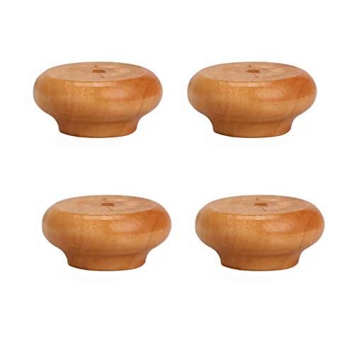 Möbelbeine aus Massivholz, 2 cm erhöhte Tischbeine für Schränke, Schlafsofas, 4er-Set, gelbe runde Kugelfüße Möbelbeine aus Massivholz, 2 cm erhöhte Tischbeine für Schränke, Schlafsofas, 4er-Set, gelbe runde Kugelfüße von SXNFSX