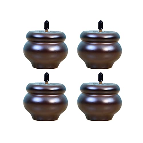 Möbelbeine aus Massivholz, 4er-Set, Ersatzbeine aus Holz in Retro-Farbe für Sofa, Bett, Schrank, Stuhl, 6 cm Höhe, M10-Gewinde, Kürbis-Typ, Couchfüße Möbelbeine aus Massivholz, 4er-Set, Ersatzbeine aus Holz in Retro-Farbe für Sofa, Bett, Schrank, Stuhl, 6 cm Höhe, M10-Gewinde, Kürbis-Typ, Couchfüße von SXNFSX