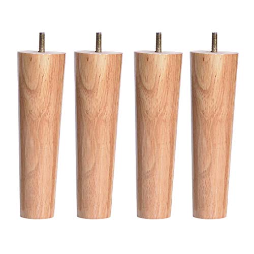 Möbelbeine aus Massivholz, 4er-Set, konische Sofabeine mit M8-Gewinde, Anti-Rutsch-Matten, 20 cm/7,9 Zoll, gerade Sesselfüße aus Holz für Teeschränke, Kommoden, Stühle und Schränke, Ersatzbeine Möbelbeine aus Massivholz, 4er-Set, konische Sofabeine mit M8-Gewinde, Anti-Rutsch-Matten, 20 cm/7,9 Zoll, gerade Sesselfüße aus Holz für Teeschränke, Kommoden, Stühle und Schränke, Ersatzbeine von SXNFSX