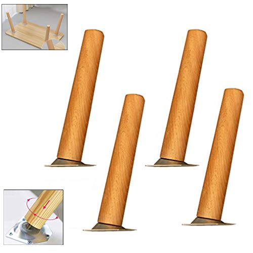 SXNFSX 4er-Set Möbelbeine aus massiver Buche, schräge Tischbeine aus Holz, Ersatz für Küchen-, Esszimmer- und Couchtische, 40 cm/15,7 Zoll, Montagezubehör im Lieferumfang enthalten SXNFSX 4er-Set Möbelbeine aus massiver Buche, schräge Tischbeine aus Holz, Ersatz für Küchen-, Esszimmer- und Couchtische, 40 cm/15,7 Zoll, Montagezubehör im Lieferumfang enthalten von SXNFSX
