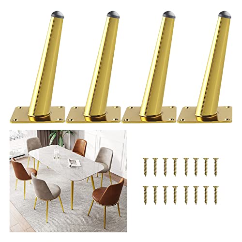 SXNFSX Möbelbeine 10 cm 12 cm 15 cm 18 cm 20 cm 25 cm 30 cm 35 cm, Tischbeine aus Metall, Füße mit Schrauben, Ersatz für Sofa, Schreibtisch, Esszimmer, Kaffee, 4 Stück, rutschfest, Gold-10 cm SXNFSX Möbelbeine 10 cm 12 cm 15 cm 18 cm 20 cm 25 cm 30 cm 35 cm, Tischbeine aus Metall, Füße mit Schrauben, Ersatz für Sofa, Schreibtisch, Esszimmer, Kaffee, 4 Stück, rutschfest, Gold-10 cm von SXNFSX