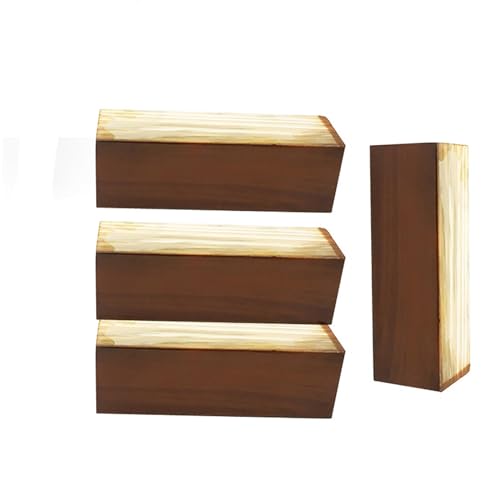 SXNFSX Möbelbeine aus Massivholz, 4er-Set für Sofa, Couch, Kommode, Betterhöhung aus Holz, L-förmige Tischbeine in Braun, 5 cm SXNFSX Möbelbeine aus Massivholz, 4er-Set für Sofa, Couch, Kommode, Betterhöhung aus Holz, L-förmige Tischbeine in Braun, 5 cm von SXNFSX