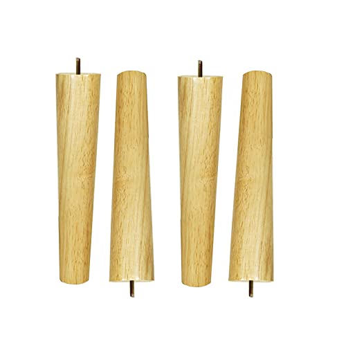 SXNFSX Möbelbeine aus massiver Eiche, 4er-Set, konische Sofabeine, Höhe optional (6 70 cm), hohe Härte, TV-Schrankfüße, 100% Naturholz, M8-Gewinde, Glatte Oberfläche von SXNFSX