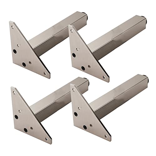 SXNFSX Verstellbare Möbelbeine, 4er-Set, dreieckige Montageplatte, DIY-Schrankfußverlängerungen, 150 mm, champagnerfarbene quadratische Beine für Kleiderschrank und Nachttisch SXNFSX Verstellbare Möbelbeine, 4er-Set, dreieckige Montageplatte, DIY-Schrankfußverlängerungen, 150 mm, champagnerfarbene quadratische Beine für Kleiderschrank und Nachttisch von SXNFSX