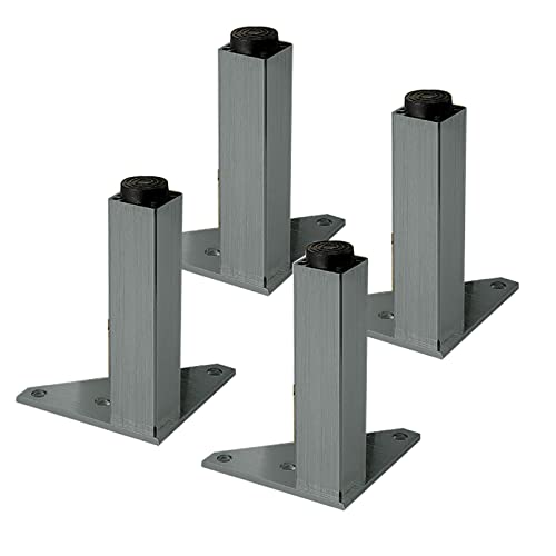 SXNFSX Verstellbare Möbelbeine, 4er-Set, dreieckige Montageplatte, DIY-TV-Schränke, Fußverlängerungen, perfekt für Kleiderschrank, Nachttisch, quadratische Erhöhungen, 180 mm, Grau SXNFSX Verstellbare Möbelbeine, 4er-Set, dreieckige Montageplatte, DIY-TV-Schränke, Fußverlängerungen, perfekt für Kleiderschrank, Nachttisch, quadratische Erhöhungen, 180 mm, Grau von SXNFSX