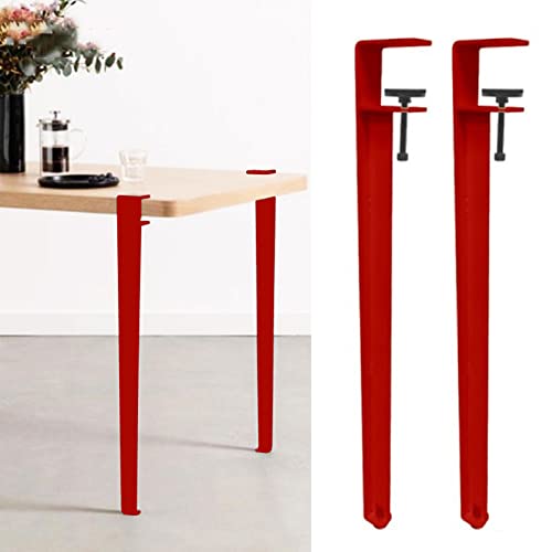 Tischbeine aus Metall mit Klemme für DIY-Möbel, verstellbare F-förmige Couchtisch-Barbeine ohne Stanzen, inklusive Bodenschoner, Höhe 71 cm Tischbeine aus Metall mit Klemme für DIY-Möbel, verstellbare F-förmige Couchtisch-Barbeine ohne Stanzen, inklusive Bodenschoner, Höhe 71 cm von SXNFSX