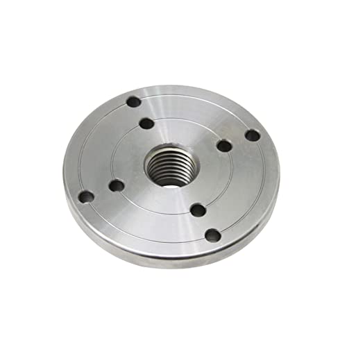 SXPXP Drehmaschinenzubehör, 4-Zoll-Stahl-Planscheibe M33 x 3,5, 1 Zoll x 8 TPI, M18 x 2,5 Gewindeflansch-Planscheibe for Drehen von Holzdrehmaschinen (1 Zoll x 8 TPI)(M18 X 2.5) von SXPXP