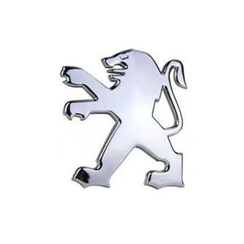 SXQDL Emblem für Peugeot 107 108 207 208 308,ABS Emblem Aufkleber Front Motorhaube Kofferraum Buchstaben Sticker Premium Autoaufkleber Styling Emblem Auto Zubehör,7.7 * 8.4cm von SXQDL