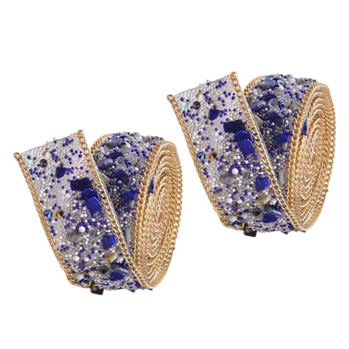 2 Rollen Strass-Kette zum Aufnähen auf Strassbesatz zum Aufbügeln für Brautkleid, Telefon, Dekoration 2 Rollen Strass-Kette zum Aufnähen auf Strassbesatz zum Aufbügeln für Brautkleid, Telefon, Dekoration von SXRQ