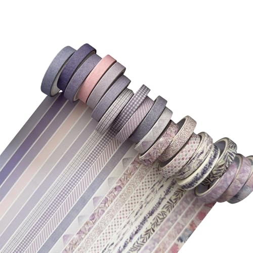 20 Rollen einfaches Washis-Klebeband, Retro-Bastelbänder, dekorative Klebebänder, Bastelbedarf, Retro-Washis-Künstler, dekorative Maskierung 20 Rollen einfaches Washis-Klebeband, Retro-Bastelbänder, dekorative Klebebänder, Bastelbedarf, Retro-Washis-Künstler, dekorative Maskierung von SXRQ