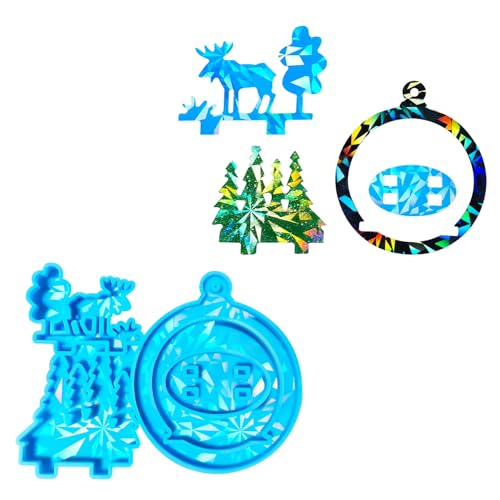 3D-Weihnachtsschmuck-Form, flexibles Silikon für Epoxidharz, Basteln, Weihnachtsbaum, Anhänger, Dekoration 3D-Weihnachtsschmuck-Form, flexibles Silikon für Epoxidharz, Basteln, Weihnachtsbaum, Anhänger, Dekoration von SXRQ