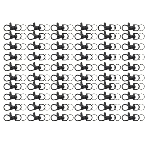 60 x drehbare Ringe und Karabinerhaken, praktische Schlüsselanhänger, Verschlüsse, Schmuckherstellung, Zubehör, buntes Taschenanhänger-Zubehör 60 x drehbare Ringe und Karabinerhaken, praktische Schlüsselanhänger, Verschlüsse, Schmuckherstellung, Zubehör, buntes Taschenanhänger-Zubehör von SXRQ