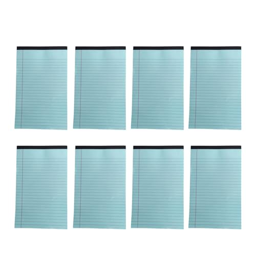 8 Stück A 4 reißbare Notizblöcke, kleiner Notizblock, Schreibpapier, rechtliche Notizblöcke, für Schule, Büro, legal, reißbar, Taschen-Schreibpapier, Notizblöcke von SXRQ