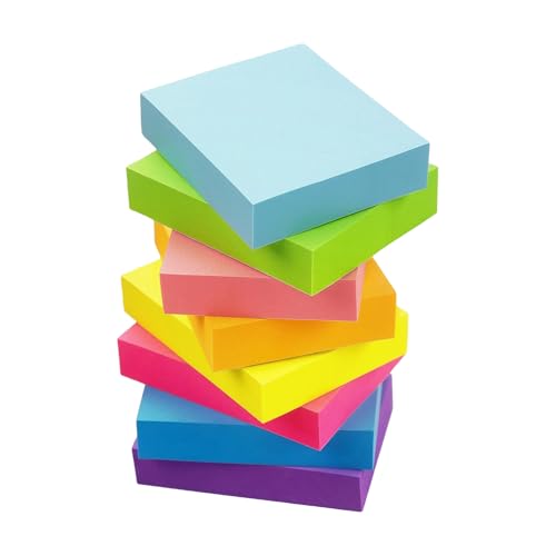 8 Stück einfache Haftnotizen, ästhetischer Notizblock, bunte Notizblöcke, Haftnotizen für Büroangestellte, Klebeblöcke, Memo-Block, einfache Schule, Bürobedarf 8 Stück einfache Haftnotizen, ästhetischer Notizblock, bunte Notizblöcke, Haftnotizen für Büroangestellte, Klebeblöcke, Memo-Block, einfache Schule, Bürobedarf von SXRQ