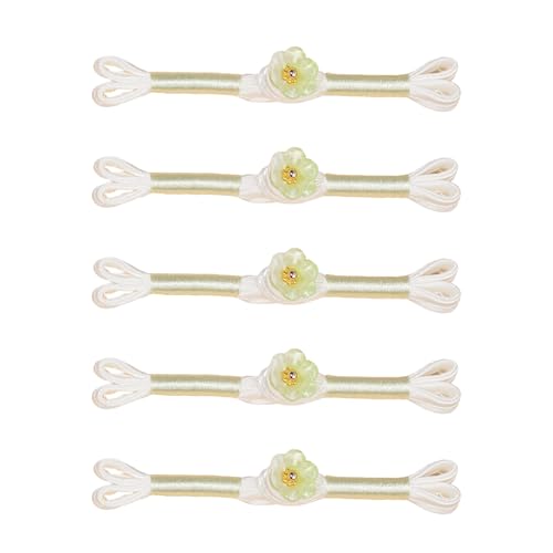 Cheongsam-Knoten-Knöpfe, Nähverschlüsse, chinesischer Knoten, Blume, dekorative Knöpfe für Kleidung, Dekoration, gewebte Kleidung, 5 Stück von SXRQ