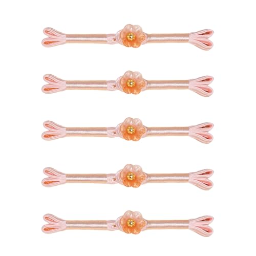 Cheongsam-Knoten-Knöpfe, Nähverschlüsse, chinesischer Knoten, Blume, dekorative Knöpfe für Kleidung, Dekoration, gewebte Kleidung, 5 Stück von SXRQ