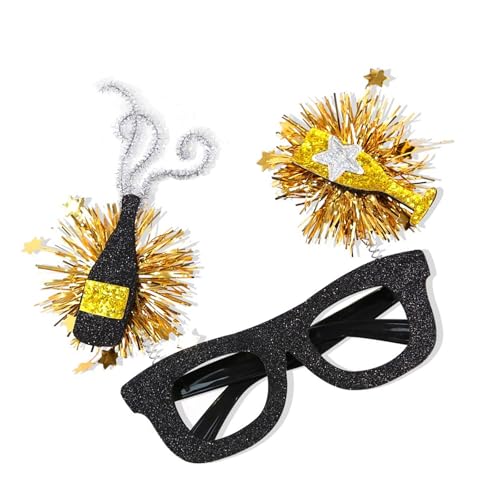 Festliche Silvesterparty Dekorativer Brillenrahmen mit Sternstreifen für Frauen Mode Party Zubehör Festliche Silvesterparty Dekorativer Brillenrahmen mit Sternstreifen für Frauen Mode Party Zubehör von SXRQ