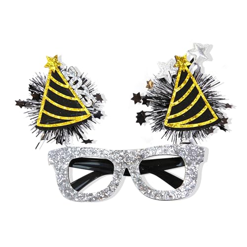 Festliche Silvesterparty Dekorativer Brillenrahmen mit Sternstreifen für Frauen Mode Party Zubehör Festliche Silvesterparty Dekorativer Brillenrahmen mit Sternstreifen für Frauen Mode Party Zubehör von SXRQ