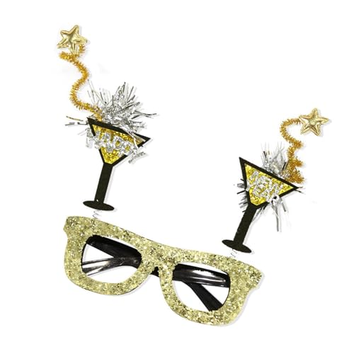 Festliche Silvesterparty Dekorativer Brillenrahmen mit Sternstreifen für Frauen Mode Party Zubehör Festliche Silvesterparty Dekorativer Brillenrahmen mit Sternstreifen für Frauen Mode Party Zubehör von SXRQ