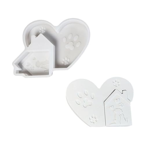 Heart House Silikonformen, Mehrzweck-Silikone für die Herstellung von Seife, Heimdekoration und Epoxidharz, Lebensmittelqualität, Silikon-Backformen von SXRQ