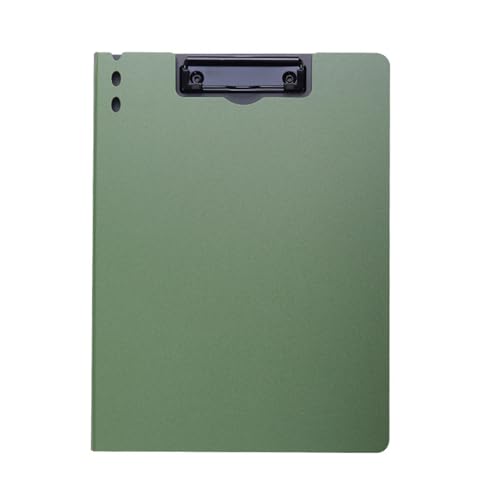 Klapp-Klemmbrett mit Metallclip, 32 x 24 cm, Standardgröße, Klemmbretter, Aktenordner, Schreibtafel für Büro, Metallclip, Aktenordner von SXRQ