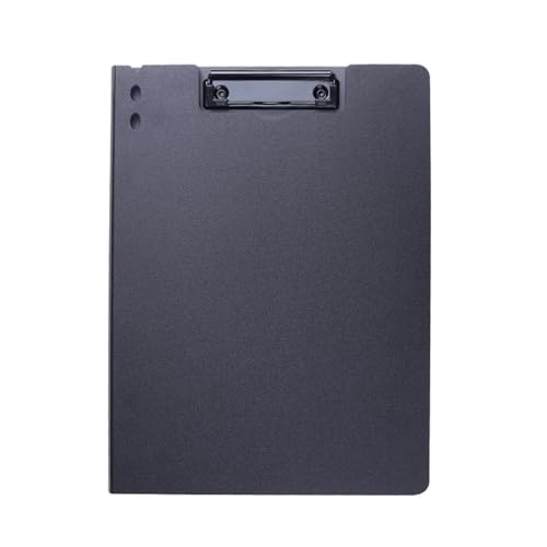 Klapp-Klemmbrett mit Metallclip, 32 x 24 cm, Standardgröße, Klemmbretter, Aktenordner, Schreibtafel für Büro, Metallclip, Aktenordner von SXRQ