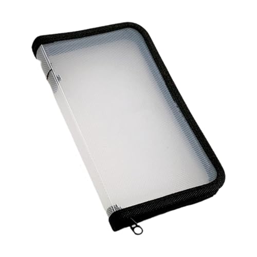 Kleine Dokumentenmappe, Reißverschluss, wasserabweisend, Quittungsorganizer für den täglichen Gebrauch im Büro, in der Schule, auf Reisen, unverzichtbare wasserabweisende Taschen von SXRQ