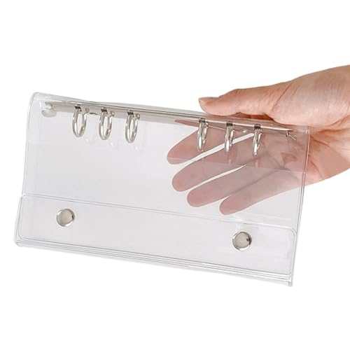 PVC-Einband mit 6 Löchern, 10 x 19,7 cm, wasserabweisend, 6 Löcher, gelochte Karten, Ordner, Schutz, Binderhülle PVC-Einband mit 6 Löchern, 10 x 19,7 cm, wasserabweisend, 6 Löcher, gelochte Karten, Ordner, Schutz, Binderhülle von SXRQ