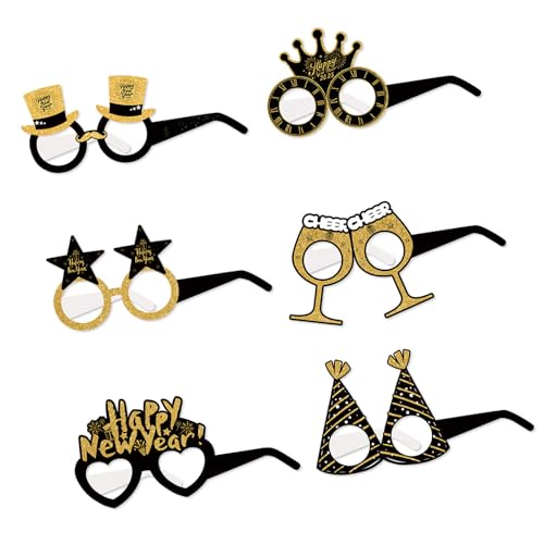 SXRQ 6 Stück 2025 Neujahr Papier 3D Brillen Weihnachten Party Supplies Stilvolle Faltbare Brillen Kreative Urlaub Party Requisiten SXRQ 6 Stück 2025 Neujahr Papier 3D Brillen Weihnachten Party Supplies Stilvolle Faltbare Brillen Kreative Urlaub Party Requisiten von SXRQ