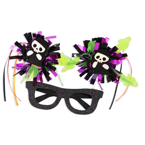 SXRQ Halloween Brille Festliche Brille Lametta Halloween Party Dekorationen Halloween Einzigartige Skelett Foto Requisiten SXRQ Halloween Brille Festliche Brille Lametta Halloween Party Dekorationen Halloween Einzigartige Skelett Foto Requisiten von SXRQ